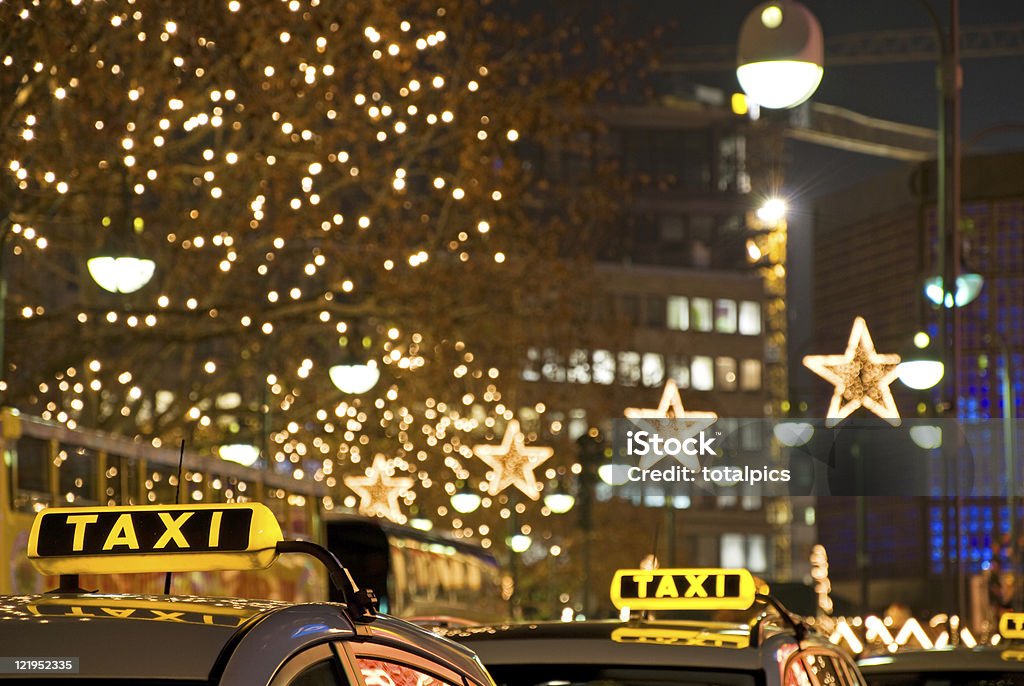 taxi at night  Taxi Stock Photo