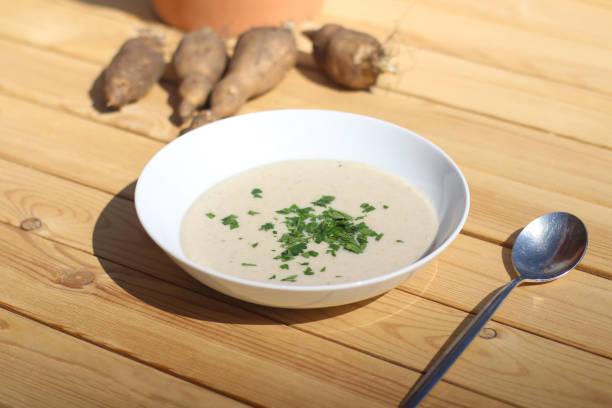 istock vegan Jerusalem artichoke soup 1219525868