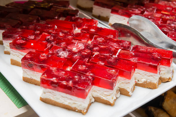 istock Delicious strawberry cheese cake on plate 1219525882
