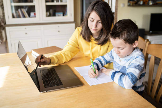 istock Small boy and his sister 1219527215