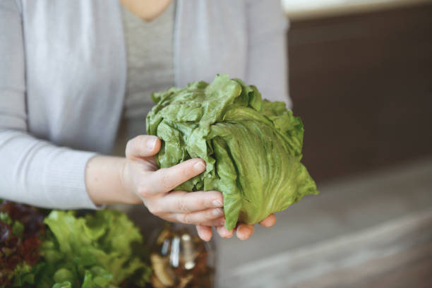 istock woman in the kitchen preparing food 1219531611