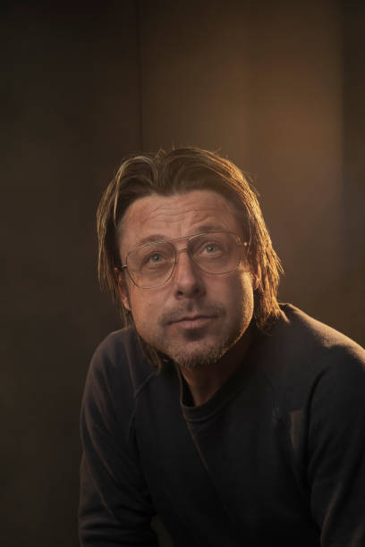 istock Studio portrait of a man in retro eyeglasses. 1219536509