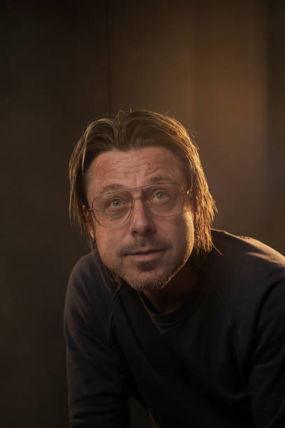 istock Studio portrait of a man in retro eyeglasses. 1219536511