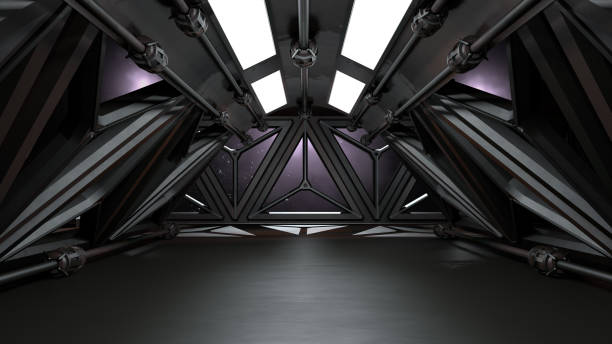 istock Space environment, ready for comp of your characters.3D rendering 1219537853