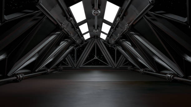 istock Space environment, ready for comp of your characters.3D rendering 1219537855