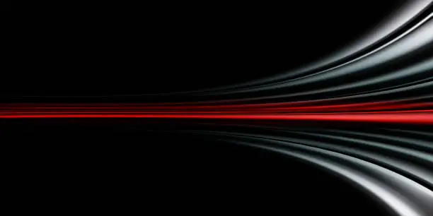 Photo of Gray and red speed abstract technology background