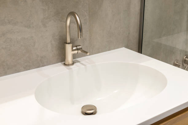 istock Washbasin in the bathroom 1219547390