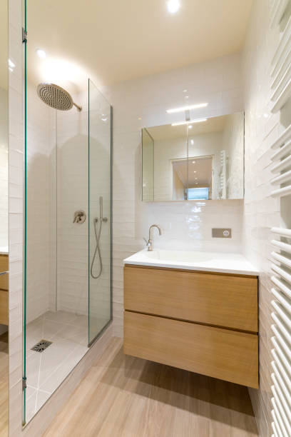 istock Bathroom in a modern luxury apartment 1219547460
