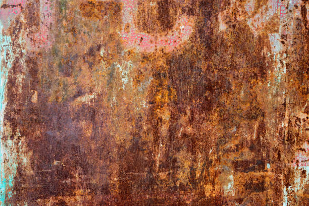 istock Close up of rusty metal background 1219550781