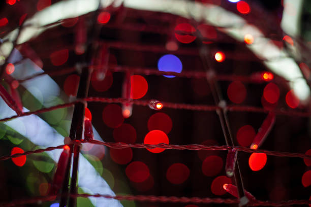 istock Garlands shine brightly in the dark 1219552059