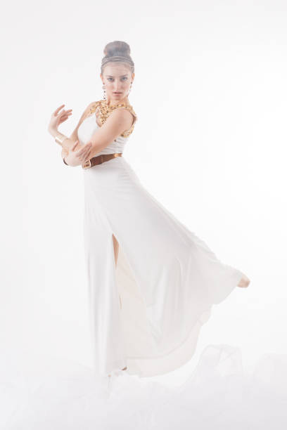 istock Ballerina jump in the clouds 1219552550