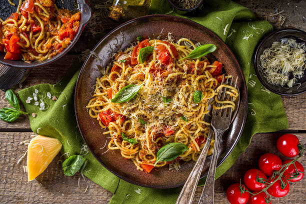 istock Pasta bucatini amatricana 1219559039