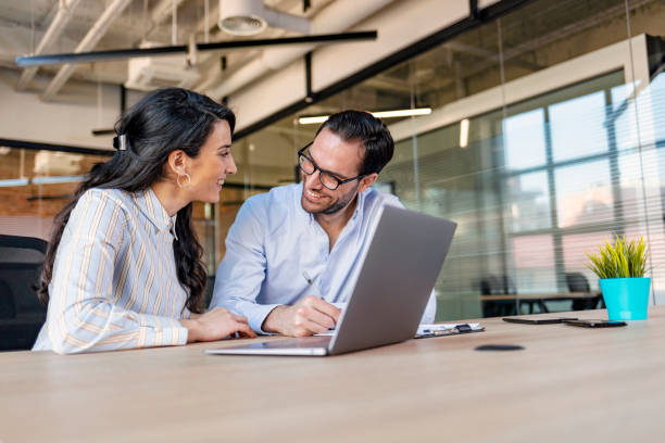 istock Business Partners Getting Attracted Towards Each Other In Meeting 1219561096