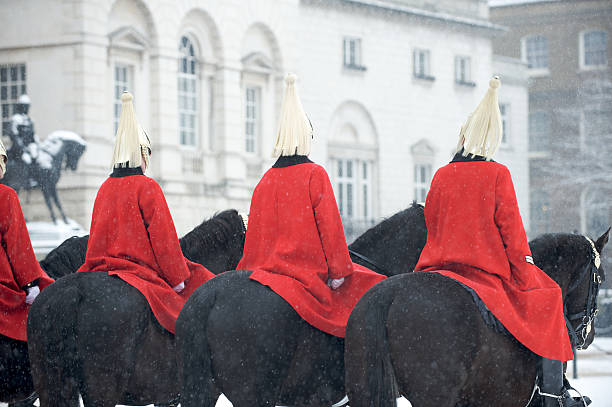 London, UK - May 26, 2025 : Panoramic view of the Household Cavalry and Horse Guard building in London UK