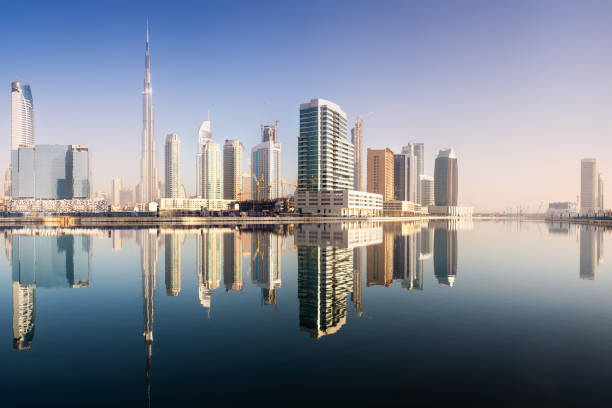 istock Panoramic view of Dubai Business bay, UAE 1219566093