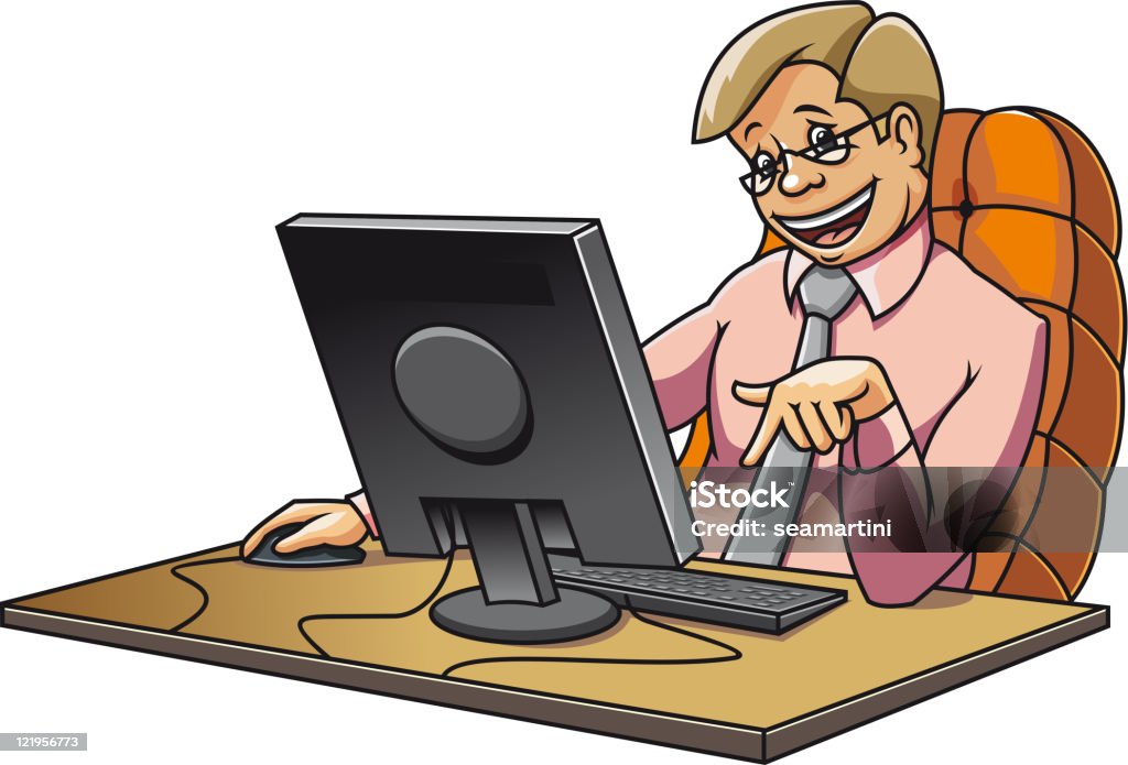 Working manager  Adult stock vector