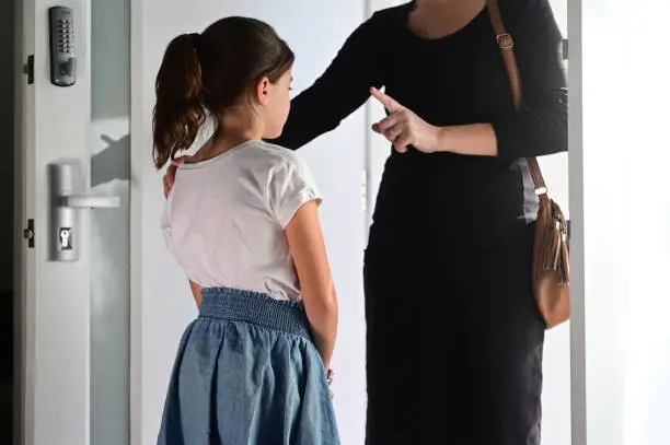 Photo of Mother warning her daughter how to behave before she live home