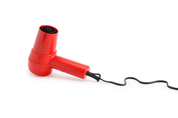istock Red Hairdryer With Cable 121957069