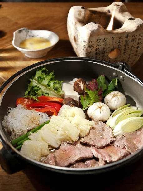 istock Japanese Sukiyaki dish 1219573835