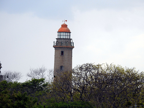 Lighthouse built by British in the 19th century at Mahabalipuram