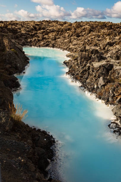 istock Beautiful weather at the blue lagoon 1219577448
