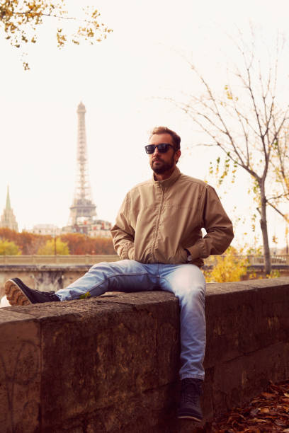 istock Handsome man enjoying in Paris. 1219580529