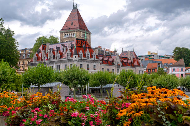 Lausanne Ouchy waterfront