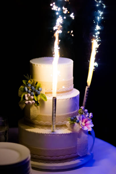 istock Delicious tasty wedding cake detail 1219586747