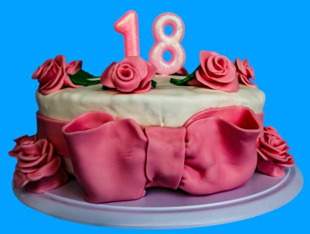 istock Sweet birthday cake 1219595381