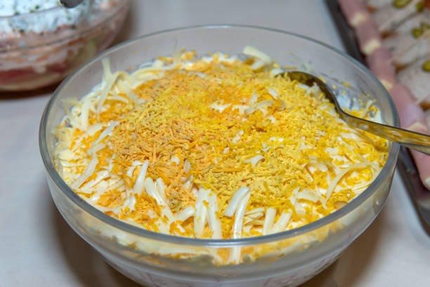 istock Delicious Mimosa salad in bowl 1219596642