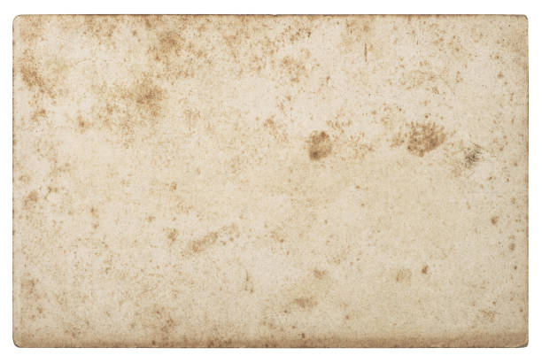 istock Used paper texture Old cardboard isolated white background 1219596947
