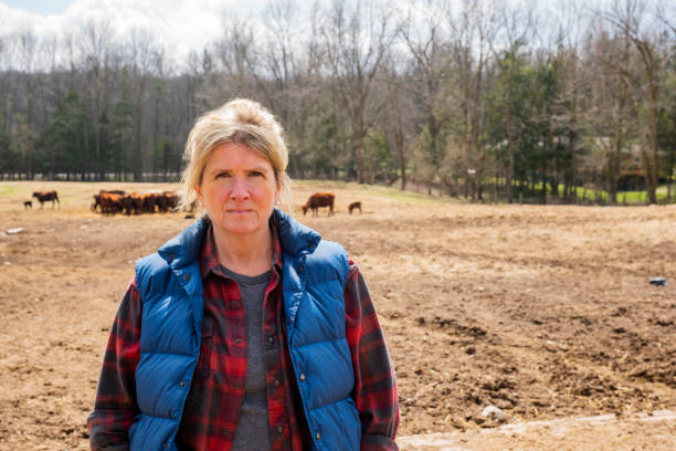 istock A female cattle farmer outside in a pasture 1219602568