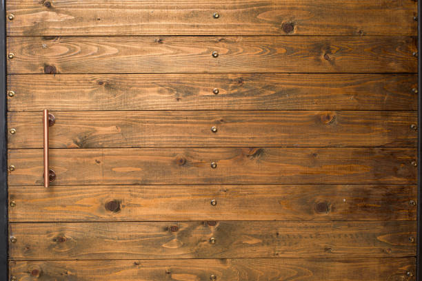 Loft style Wooden door in Modern house