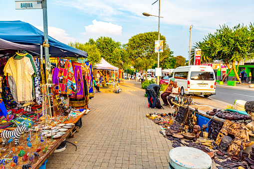 This pic shows street shops and market in Soweto Township in Johannesburg ,South Africa. The pic is taken in march 2019.