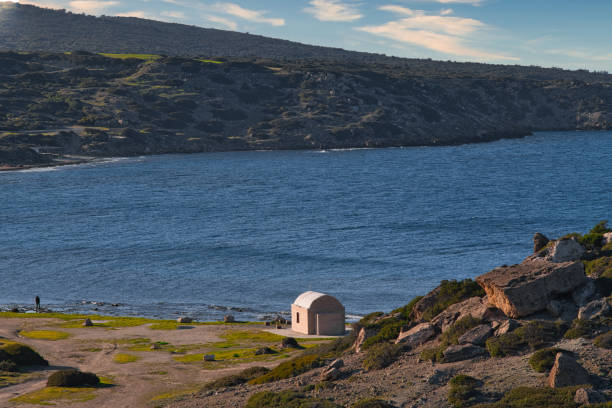 istock Chapel on the coast of Kormakitis - Cyprus 1219608549