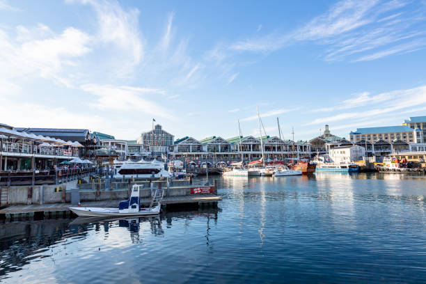 victoria and alfred waterfront in cape town, south africa - victoria and alfred imagens e fotografias de stock