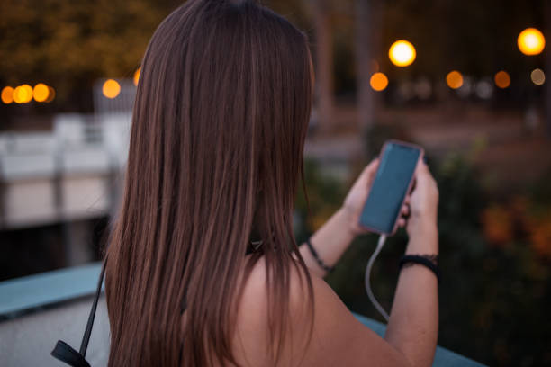 istock Young tourist texting on mobile phone 1219610359