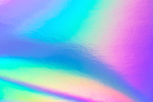 Retro holographic foil colorful futuristic gradient background