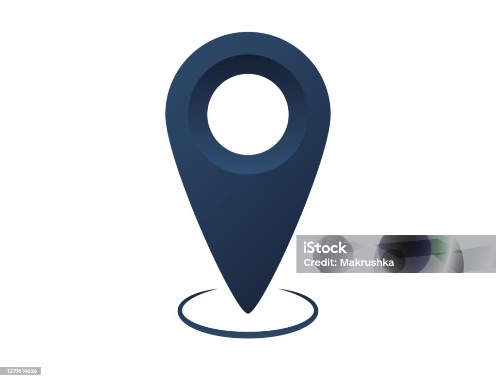 Pin Tag Location Dark Blue Pin Tag Point For Map Location Pointer To Show Position ...