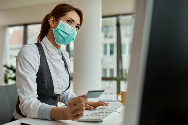 istock Safe online shopping during coronavirus epidemic! 1219615695