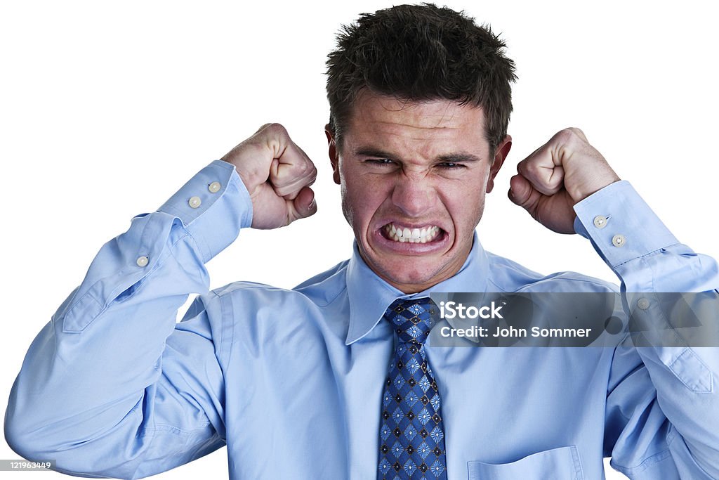 Angry businessman Businessman having a temper tantrum  20-29 Years Stock Photo