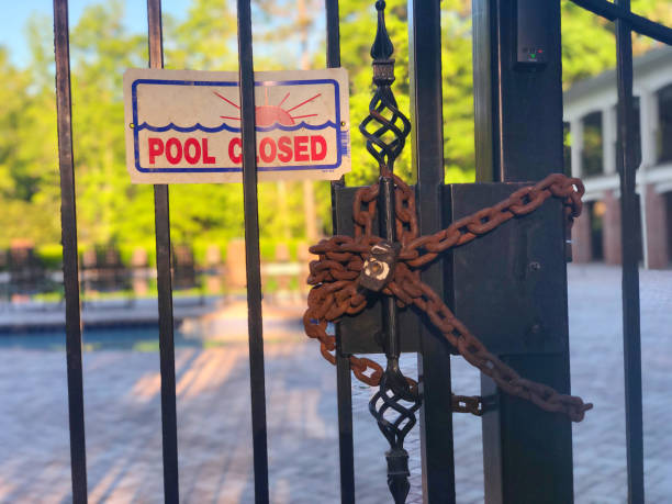 istock Coronavirus pool closed social distancing 1219644845