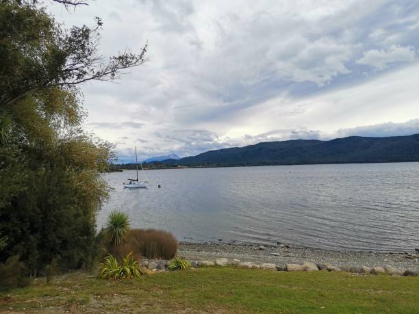istock Te Anau landscape with boat 1219647621