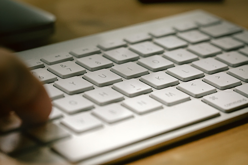 Close up of keyboard.