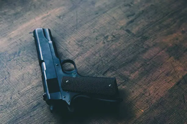 Photo of Old semi automatic pistol