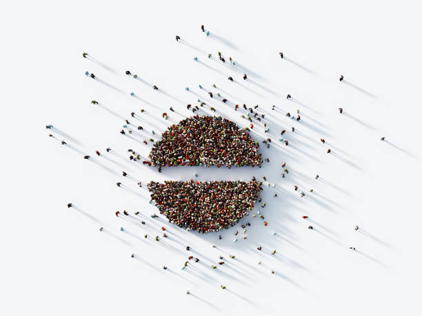 istock Human Crowd Forming A Pill Symbol on White Background 1219649371
