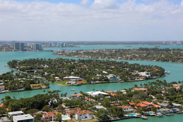 istock Miami Florida island surrounded by water 1219650015