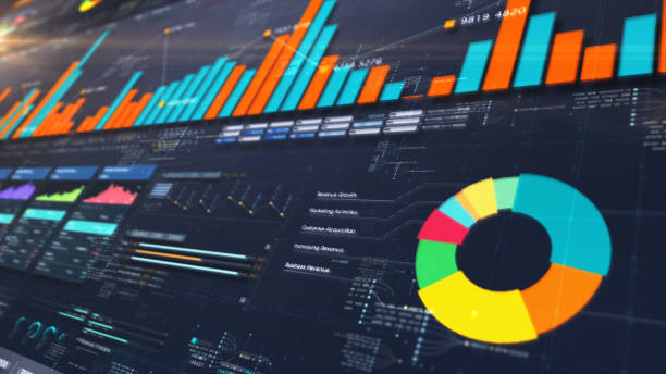 istock Business Infographic Screen Presentation Mockup 1219651668