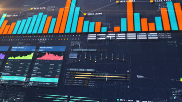 istock Business Infographic Screen Presentation Mockup 1219651679