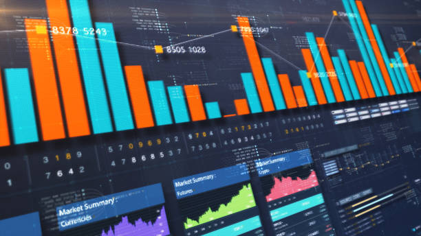 istock Business Infographic Screen Presentation Mockup 1219651700
